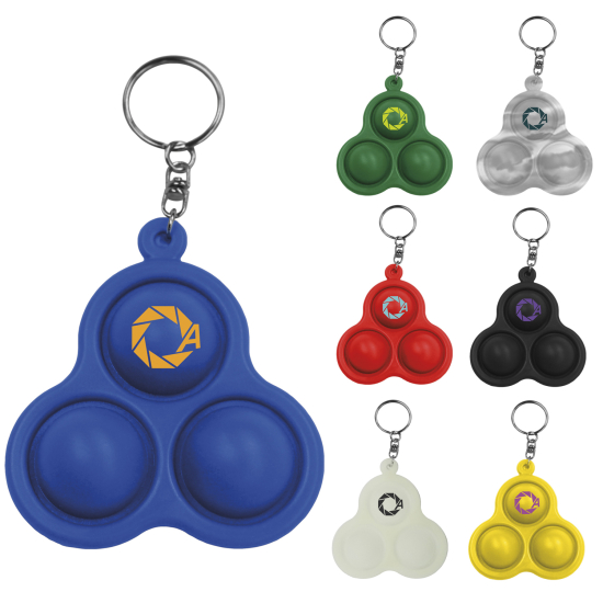 Pop 3 Bubbles Keychain