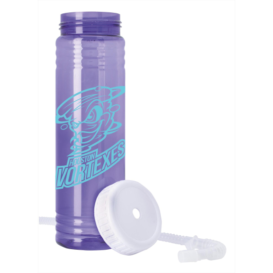 Slim Fit Water Bottle With Straw Lid - 24 oz.