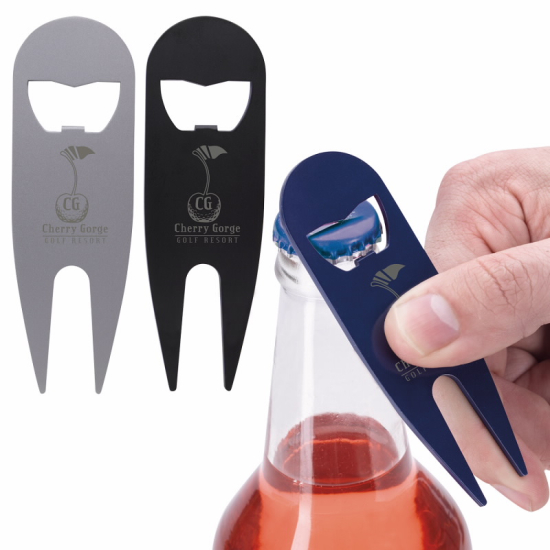 Modern Divot Tool with Bottle Opener