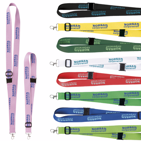 1" Adjustable Polyester Lanyard