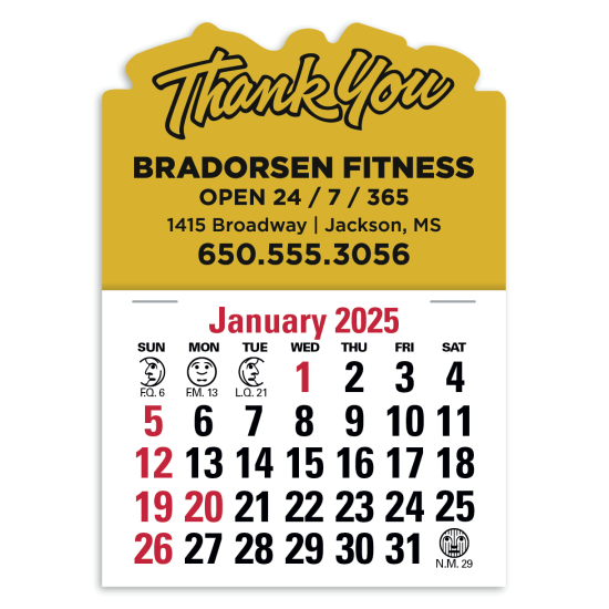 Press-N-Stick Standard Calendar