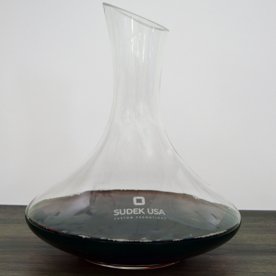 Laser Engraved Glass Wine Decanters