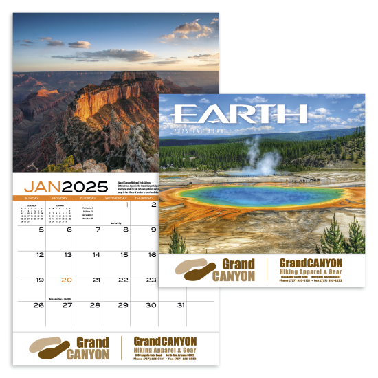 Earth Appointment Calendar - Stapled