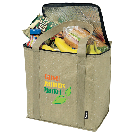  Zippered Insulated Grocery Tote