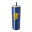 20 oz. Double Wall Stainless Steel Tumbler with Bamboo Lid and Straw