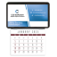 Press-N-Stick Business Card Holder (No Imprint) With Calendar Pad