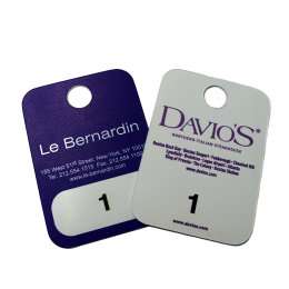 Custom Printed Restaurant Coat Check Tags | Sudekusa